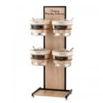 Black Steel Stand For 4 Wooden Barrels 10 Lit.