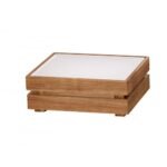 Crate Neutral Display Module GN1/2 Solid Acacia Wood plus Frost Acrylic 32,5x26,5cm for desserts-appetizers
