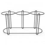 Squillo Buffet Riser for stackable bowls 3xD17x25h Black Mat Steel