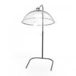 Squillo Cover Rest adjustable height forAcrylic Covers Black Mat Steel