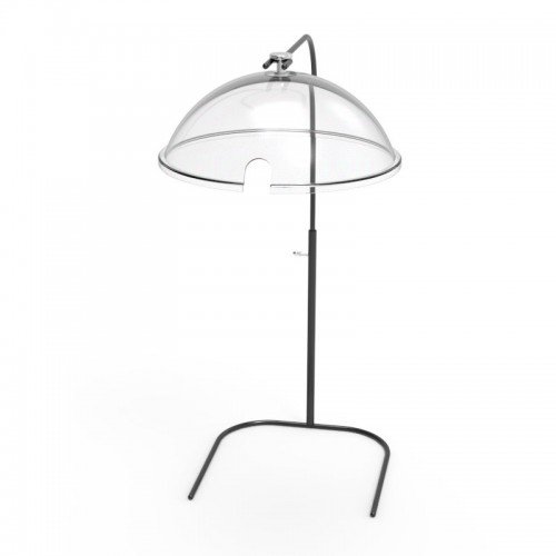 Squillo Cover Rest adjustable height forAcrylic Covers Black Mat Steel