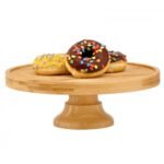 cake stand  Eco Friendly Bamboo  φ 25cm  8cm height without cover