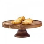 Cake Stand Acacia Wood Φ 35cm 8cm Height without cover