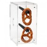 pretzel acrylic show case with 2 hooks and doors