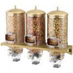classix design commercial dispenser 3 x 4 liters gold
