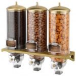 classix design commercial dispenser 3 x 6  liters gold