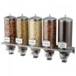 classix design commercial dispenser 5 x 6  liters stainless steel