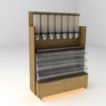 economy fixture basic with 7 dispensers and 12 scoop bins-sells up to 31 items