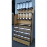 bulk food fixture with 10 dispensers and  9 classic scoop bins-sells up to 28 items