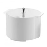 porcelain white buffet pot 2.5 liters with lid