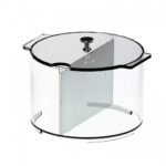Clear buffet pot 2.5 liters with lid