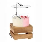 Cooling Bowl CRATE 2.5Lit Solid Acacia Wood Natural Finish