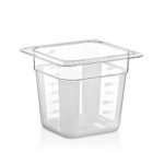 GN 1/6 x10h Container Polycarbonate Clear