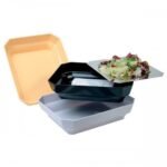 octagon unbreakable bowl 8 cm gn 3/4  48x26  black/ white/ ivory