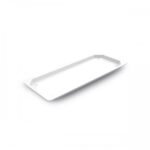 octagon 2 cm tray gn 2/4 porcelain white high impact plexiglass