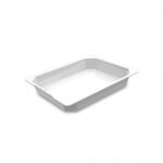 octagon 5 cm tray gn 1/2 porcelain white  high impact plexiglass