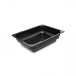 octagon 8 cm bowl gn 1/2 black high impact  plexiglass