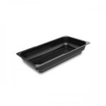 octagon 8 cm bowl gn 3/4 black high impact  plexiglass