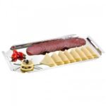 mirror finish stainless steel tray gn 3/4
