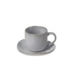 Svelte Coffee Cup & Saucer Stone