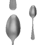 Baguette Vintage Dessert Spoon  - set/12 - Image 3