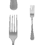 Baguette Vintage Dessert Fork -set/12 - Image 3
